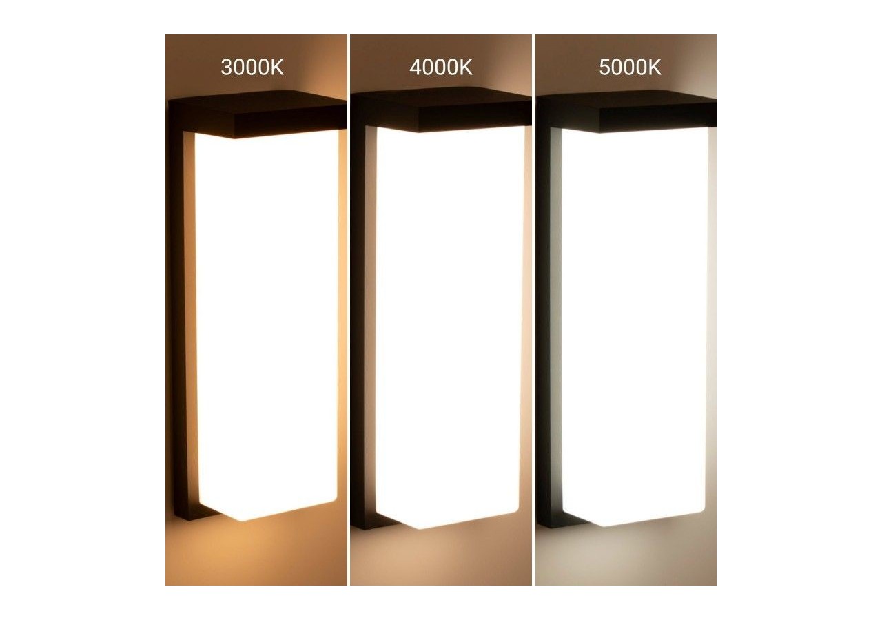 Applique murale d'extérieur en aluminium "Retal"-Puissance réglable : 18W-20W-22W-CCT- IP65 - L5071 - Barcelona LED