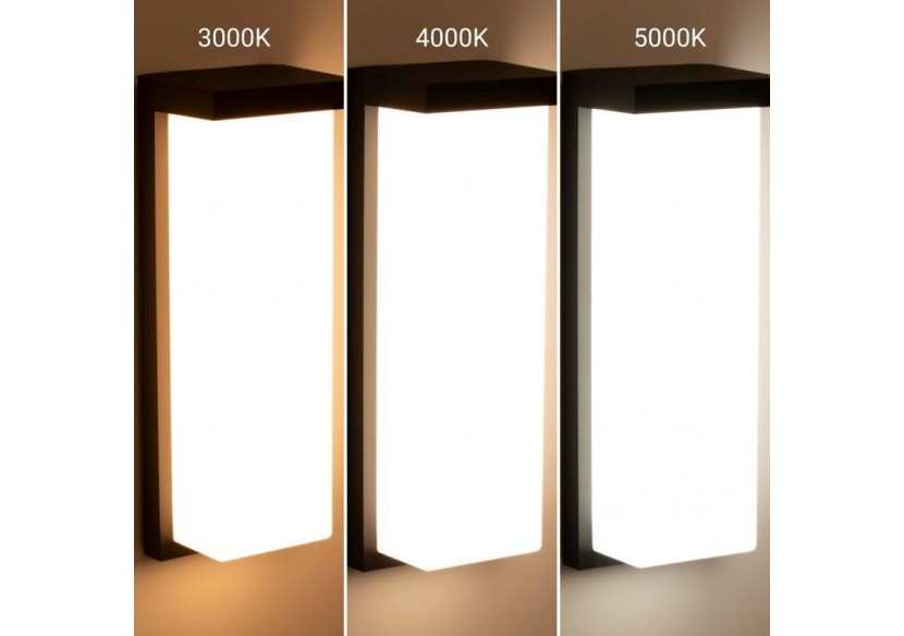 Applique murale d'extérieur en aluminium "Retal"-Puissance réglable : 18W-20W-22W-CCT- IP65 - L5071 - Barcelona LED