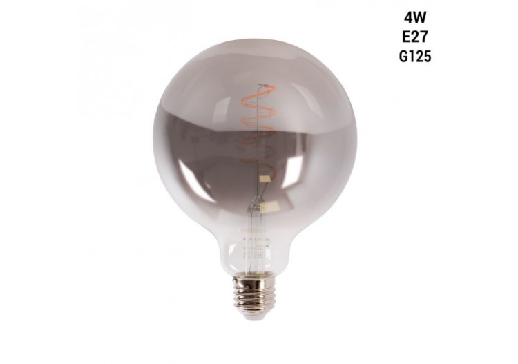 Ampoule décorative fumée à filament "Smoky" E27 G125-4W-2200K - BFD1-G125E27-AHUM - Barcelona LED 2