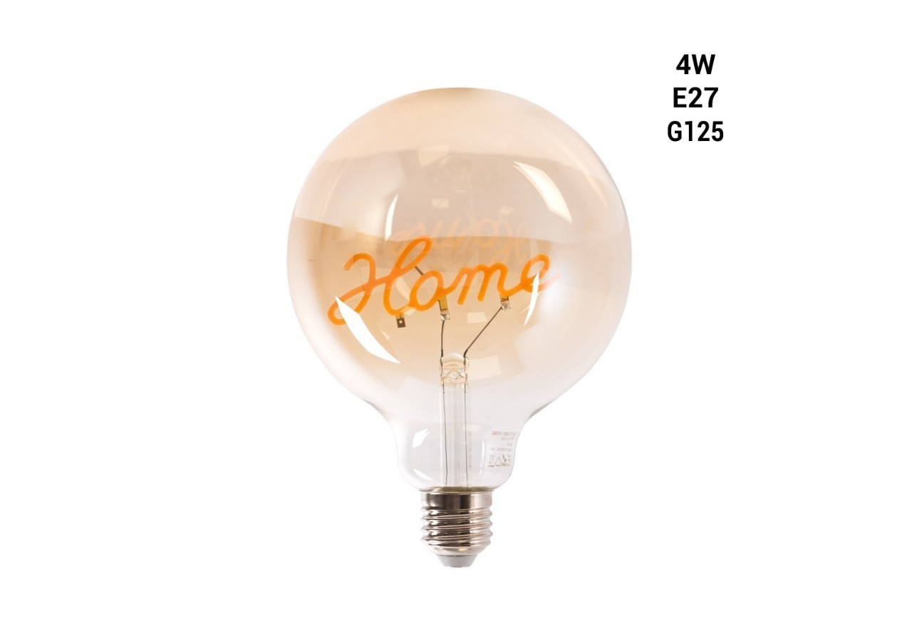 Ampoule décorative à filament"HOME" E27 G125-4W-2200K - BFD1-G125E27-HOME - Barcelona LED