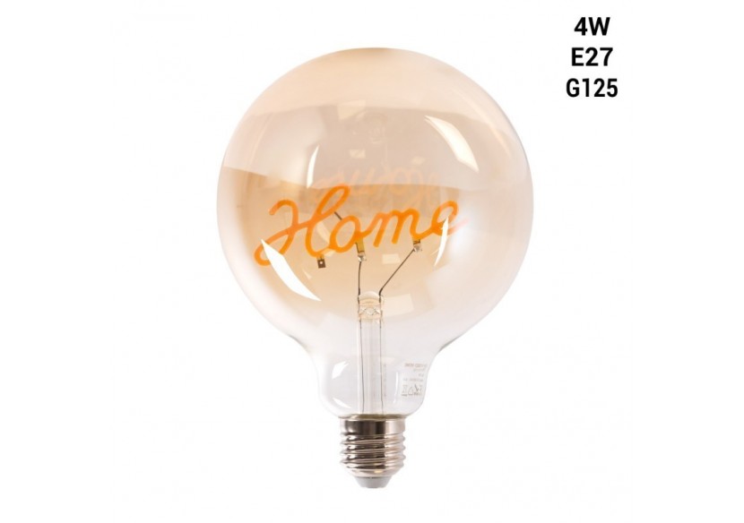 Ampoule décorative à filament"HOME" E27 G125-4W-2200K - BFD1-G125E27-HOME - Barcelona LED