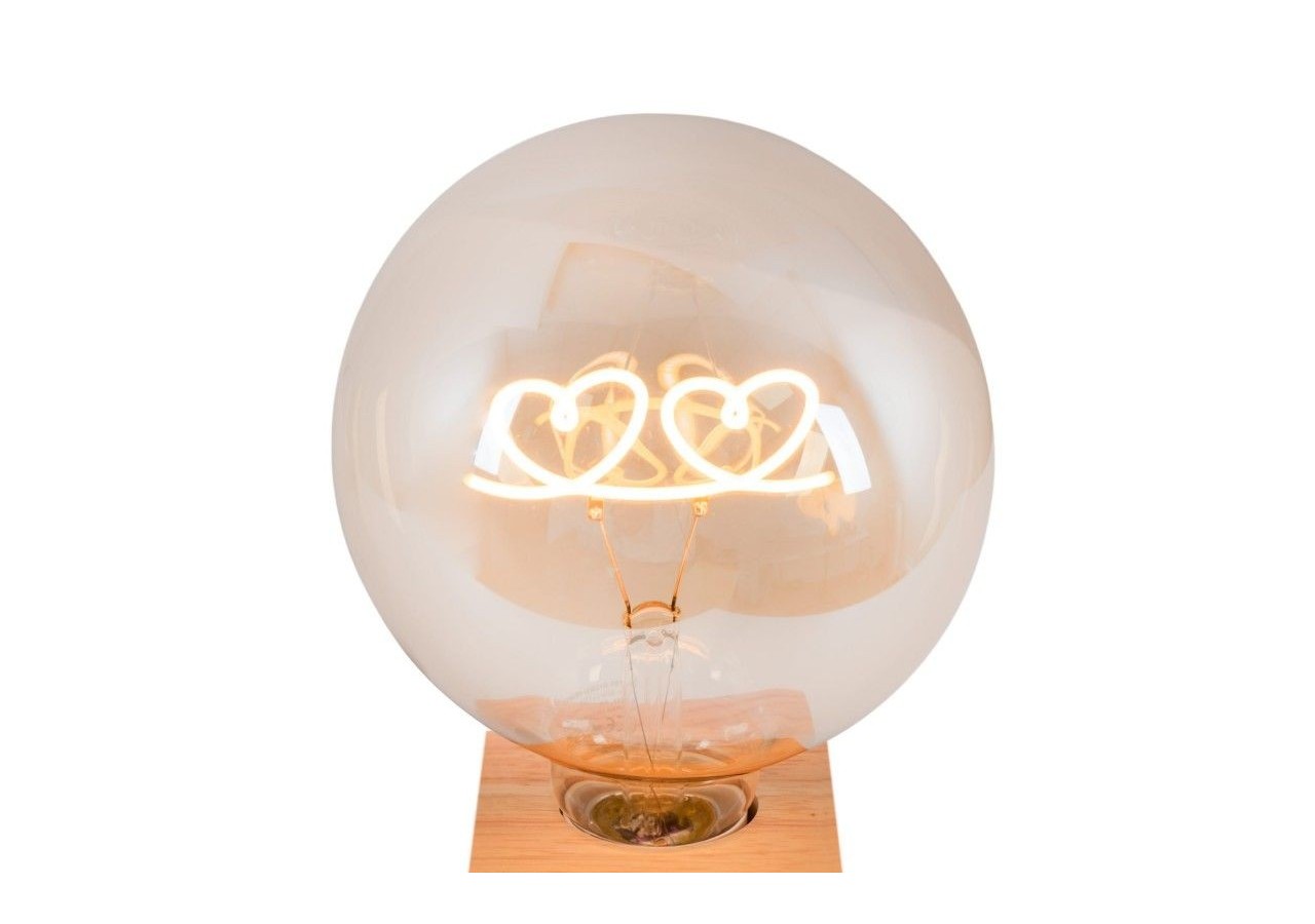 Ampoule décorative à filament"Hearts" E27 G125-4W-2200K - BFD1-G125E27-HEARTS - Barcelona LED