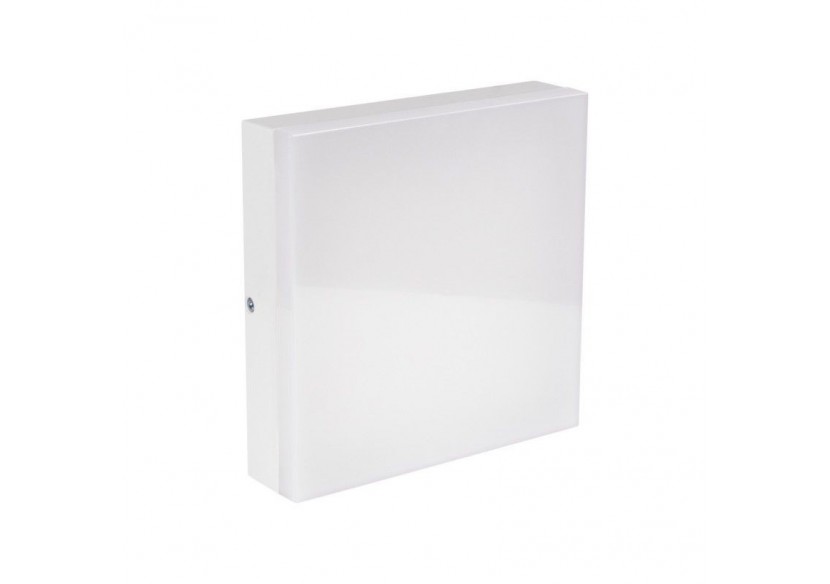 Plafonnier LED carré étanche 15W-IP44-4000K - B1721-C-BN - Barcelona LED