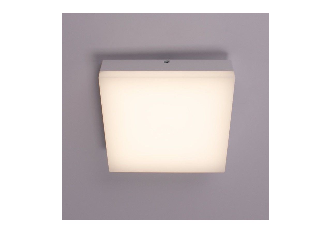 Plafonnier LED carré étanche 15W-IP44-4000K - B1721-C-BN - Barcelona LED