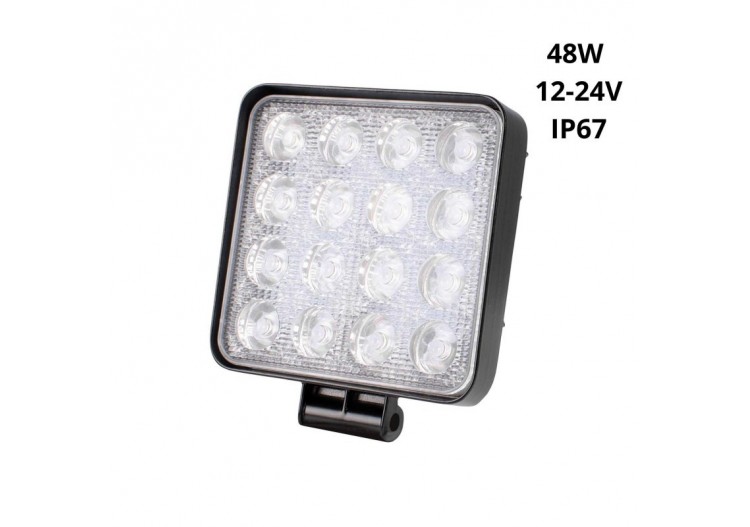 Projecteur LED 48W 12-24V DC-Machines, automobiles et bateaux-2000lm-60 degrés - BV006 - Barcelona LED