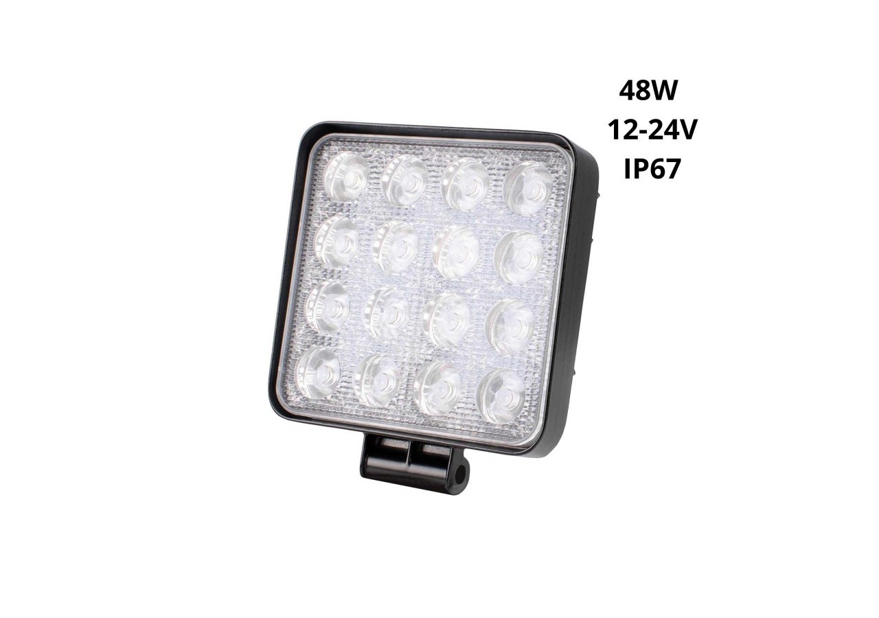 Projecteur LED 48W 12-24V DC-Machines, automobiles et bateaux-2000lm-60 degrés - BV006 - Barcelona LED