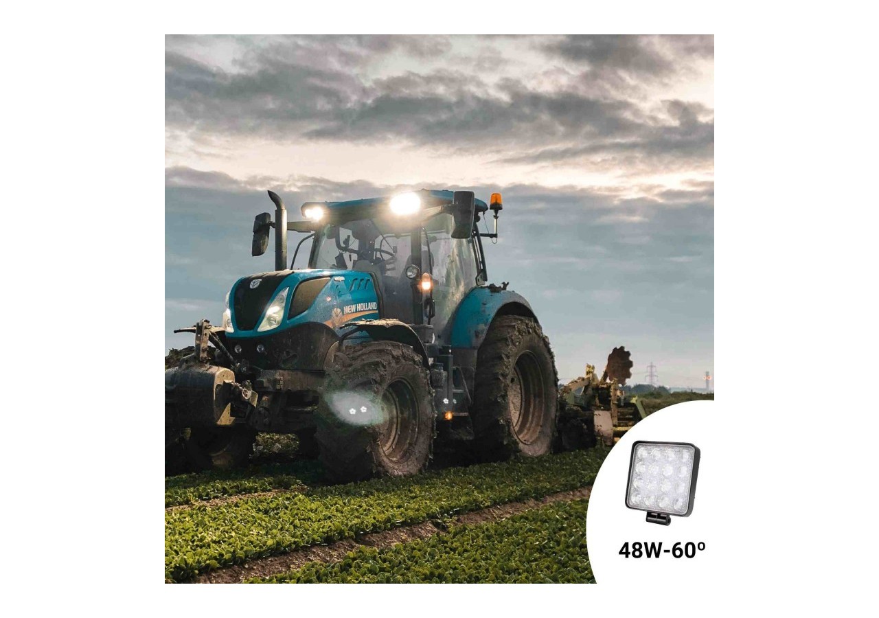 Projecteur LED 48W 12-24V DC-Machines, automobiles et bateaux-2000lm-60 degrés - BV006 - Barcelona LED