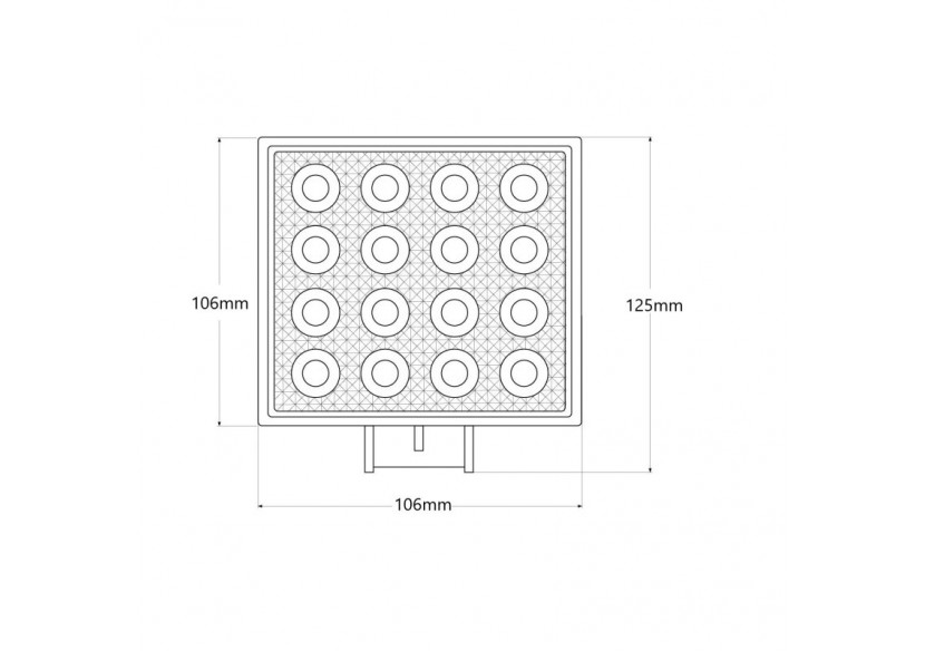Projecteur LED 48W 12-24V DC-Machines, automobiles et bateaux-2000lm-60 degrés - BV006 - Barcelona LED