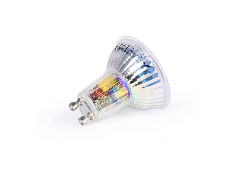 Ampoule LED GU10 6W Full Spectrum "SUNLIKE"-Verre-500lm-IRC90-PAR16-36 degrés - BSC1-PAR16GU10-RA90-BC - Barcelona LED