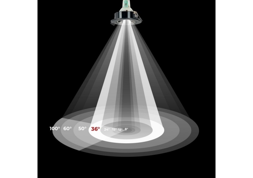 Ampoule LED GU10 6W Full Spectrum "SUNLIKE"-Verre-500lm-IRC90-PAR16-36 degrés - BSC1-PAR16GU10-RA90-BC - Barcelona LED