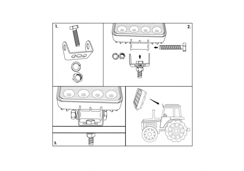 Projecteur LED 80W 12-24V DC-Machines, automobiles et bateaux-8000lm-60 degrés - BV007 - Barcelona LED