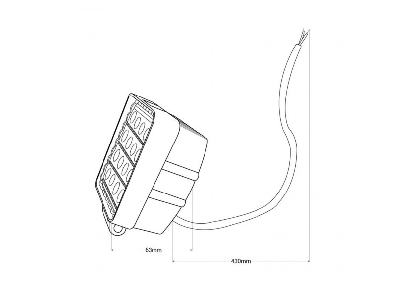 Projecteur LED 80W 12-24V DC-Machines, automobiles et bateaux-8000lm-60 degrés - BV007 - Barcelona LED