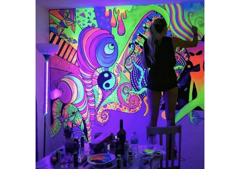 Ruban LED 24V DC-18W/m-Ultraviolet-10mm-IP20-5m-SMD2835 120LED/m - B1552-UV - Barcelona LED