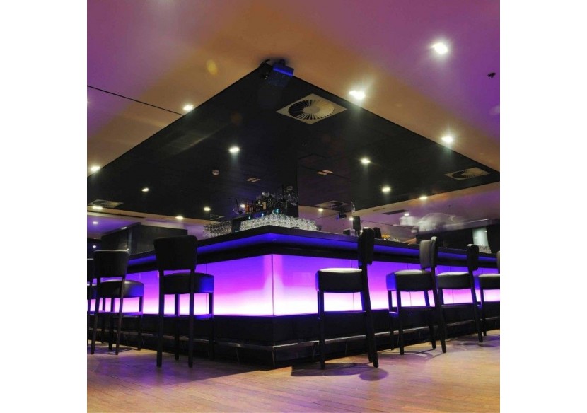 Ruban LED 24V DC-18W/m-Ultraviolet-10mm-IP20-5m-SMD2835 120LED/m - B1552-UV - Barcelona LED