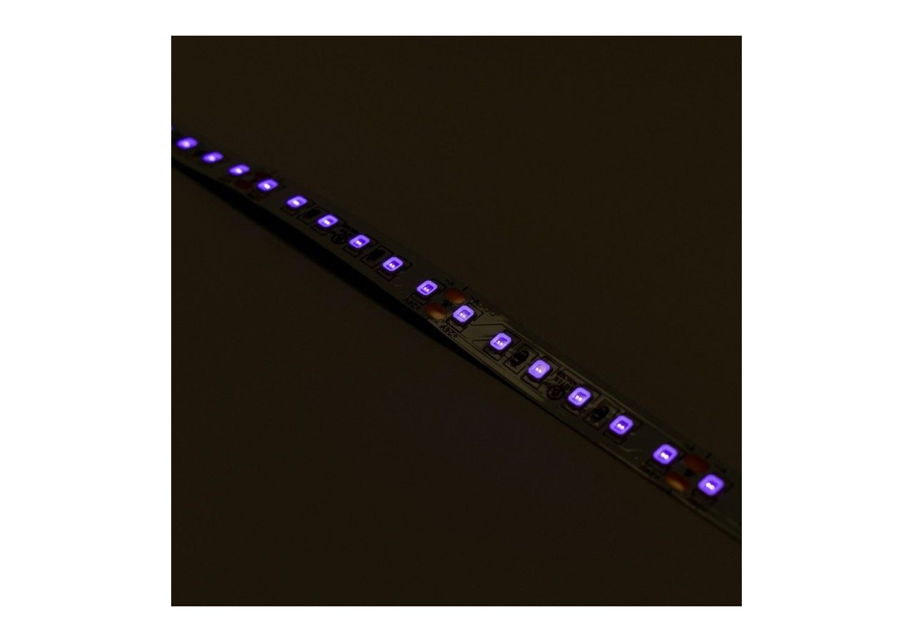 Ruban LED 24V DC-18W/m-Ultraviolet-10mm-IP20-5m-SMD2835 120LED/m - B1552-UV - Barcelona LED