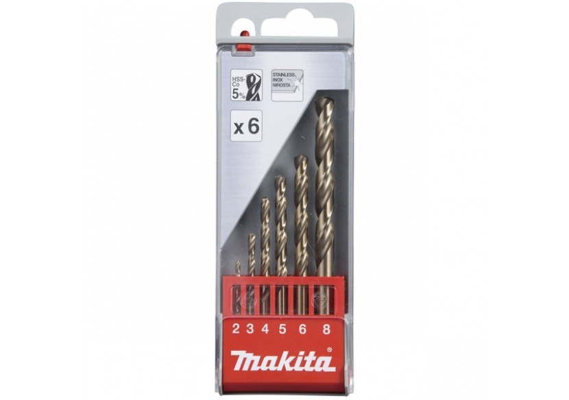 Coffret de 6 Forets à métaux HSS-Co 5% - Makita : Confort'Mat