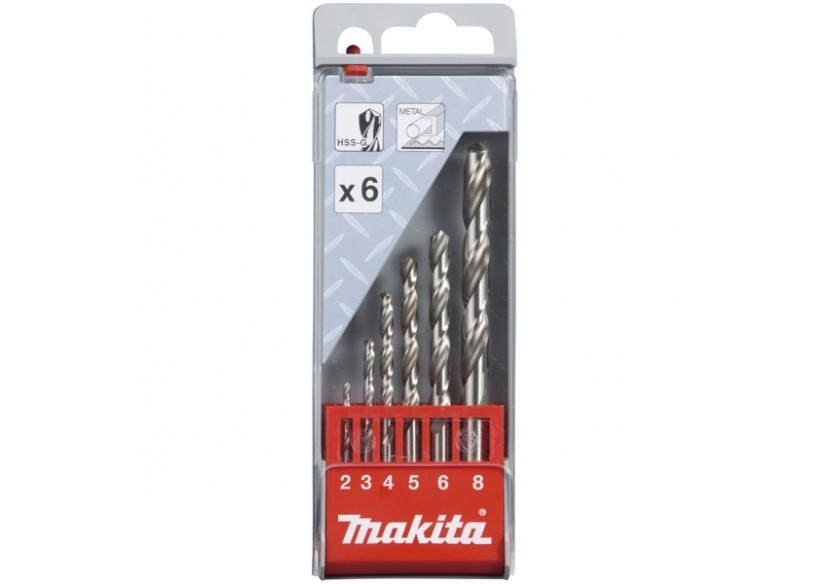 Coffret de 6 Forets à métaux HSS-G - Makita : Confort'Mat