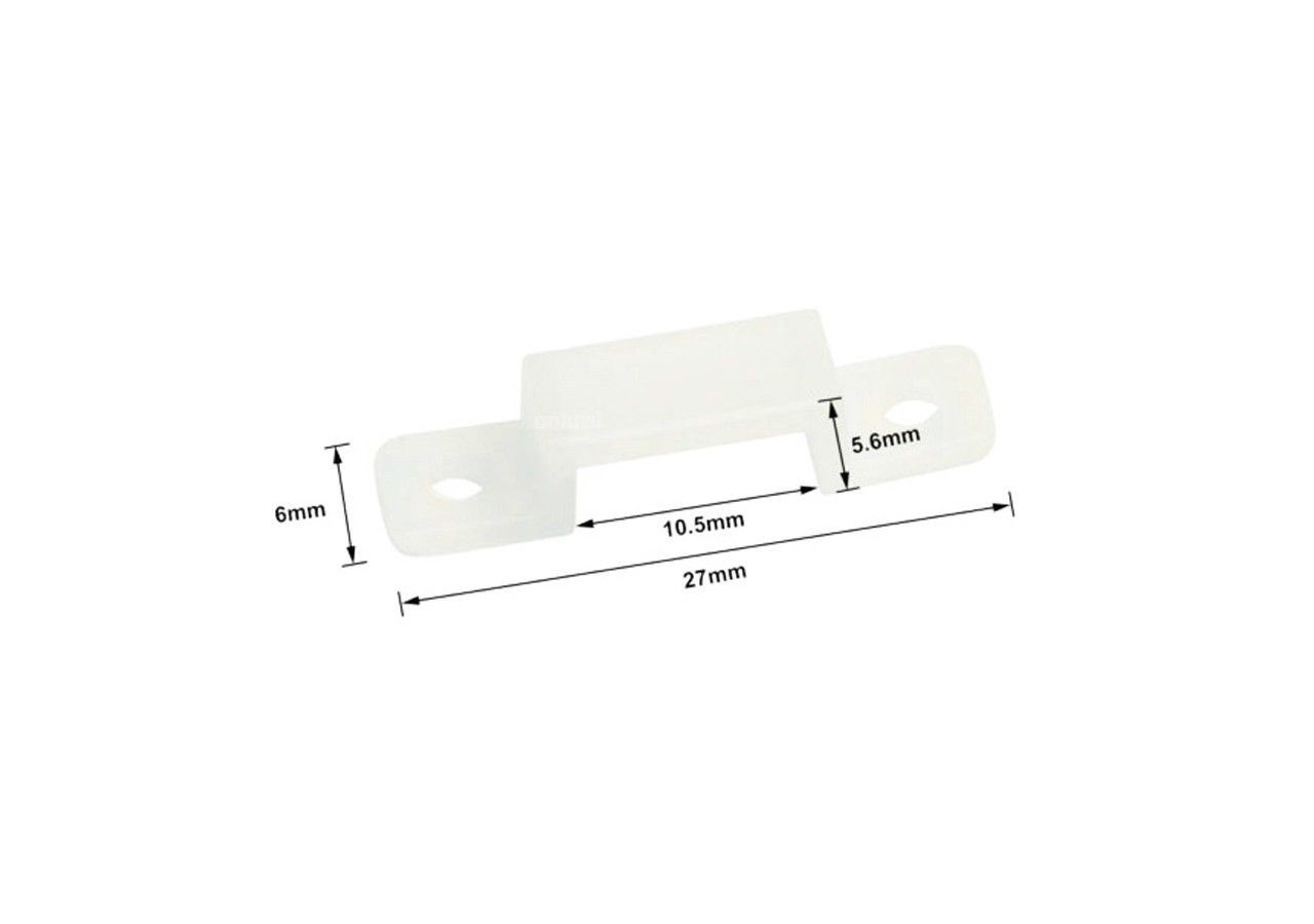 Clip en silicone pour étui étanche IP67 8mm - 8MCWT - Barcelona LED