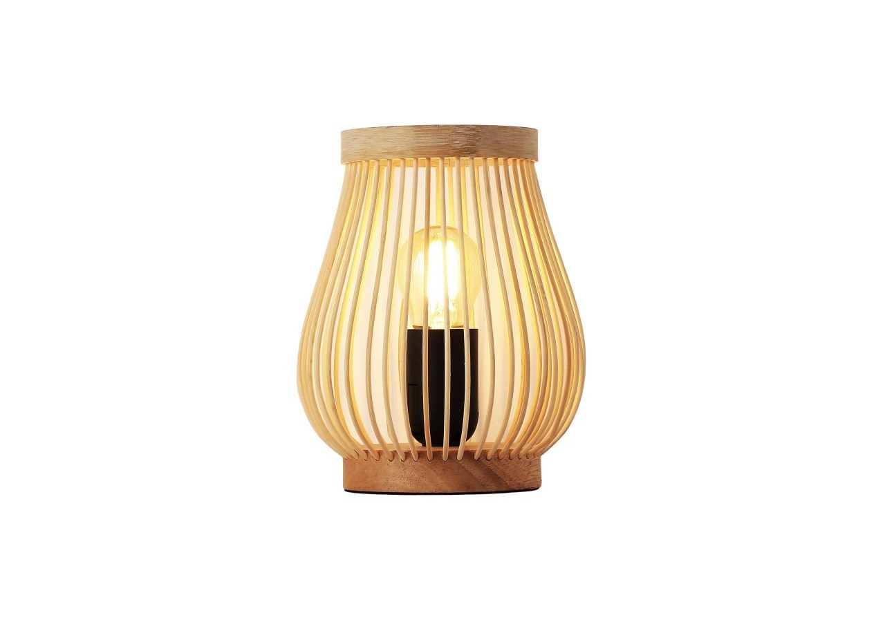 Lampe de table en bois "Oca"-E27 - LM201 - Barcelona LED