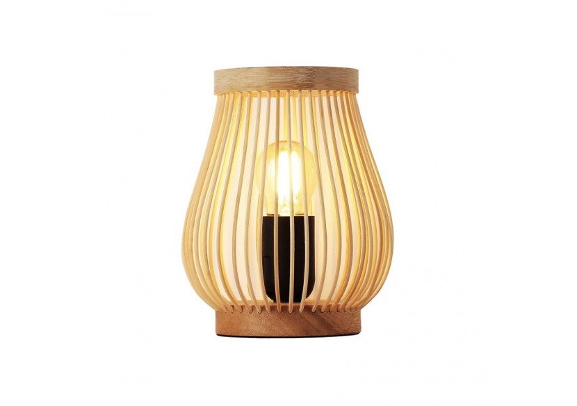 Lampe de table en bois "Oca"-E27 - LM201 - Barcelona LED