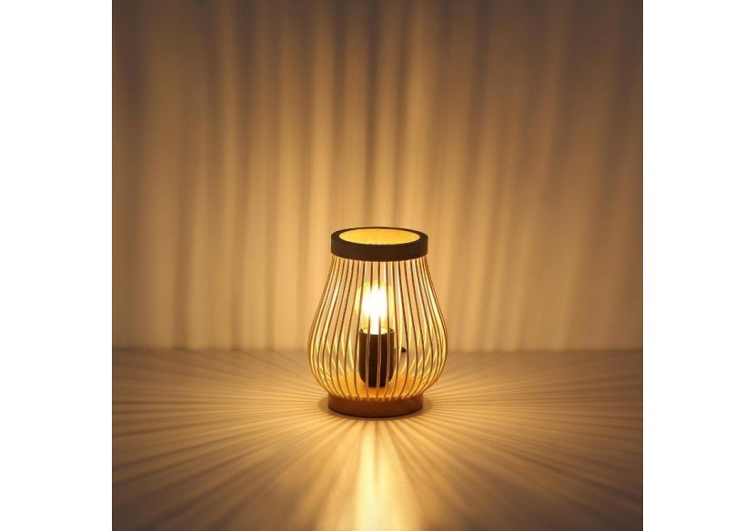 Lampe de table en bois "Oca"-E27 - LM201 - Barcelona LED
