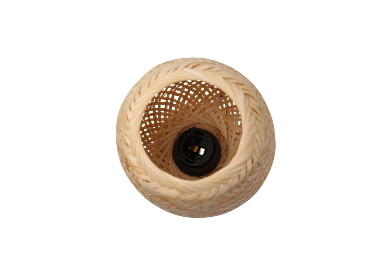 Lampe à poser en osier et bois "Ruka"-E27 - LM202 - Barcelona LED