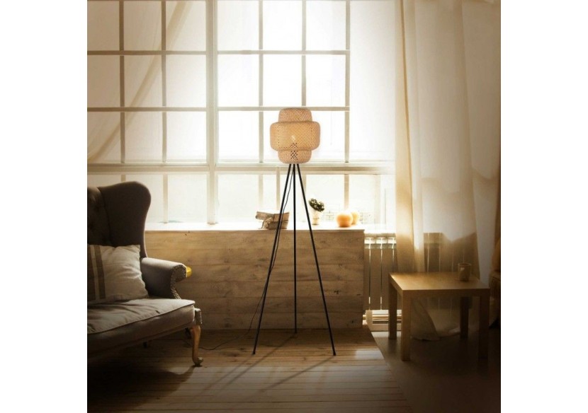 Lampadaire en osier "Onna" - LM141-P - Barcelona LED