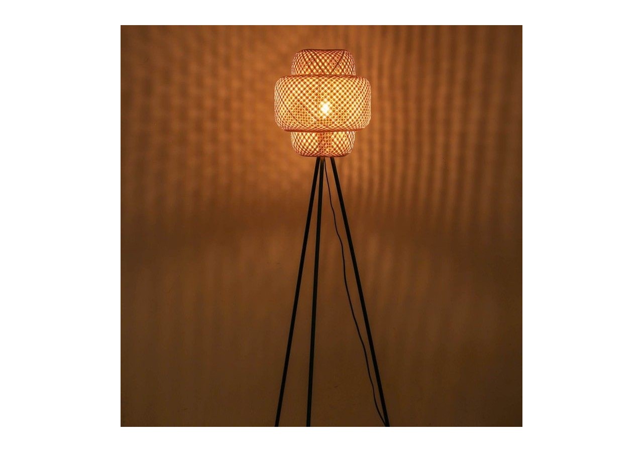 Lampadaire en osier "Onna" - LM141-P - Barcelona LED