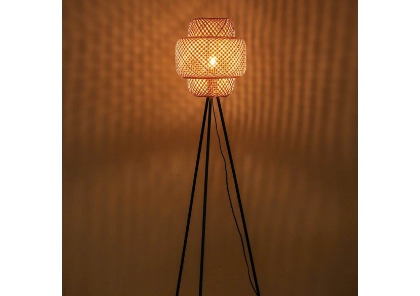 Lampadaire en osier "Onna" - LM141-P - Barcelona LED