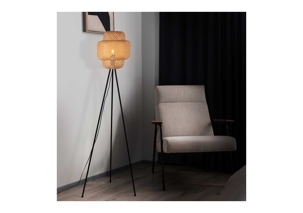 Lampadaire en osier "Onna" - LM141-P - Barcelona LED