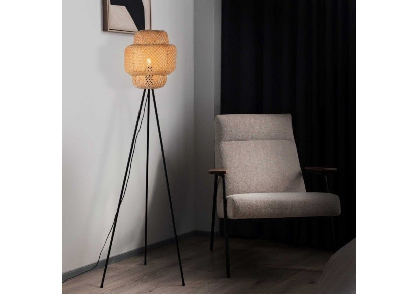 Lampadaire en osier "Onna" - LM141-P - Barcelona LED