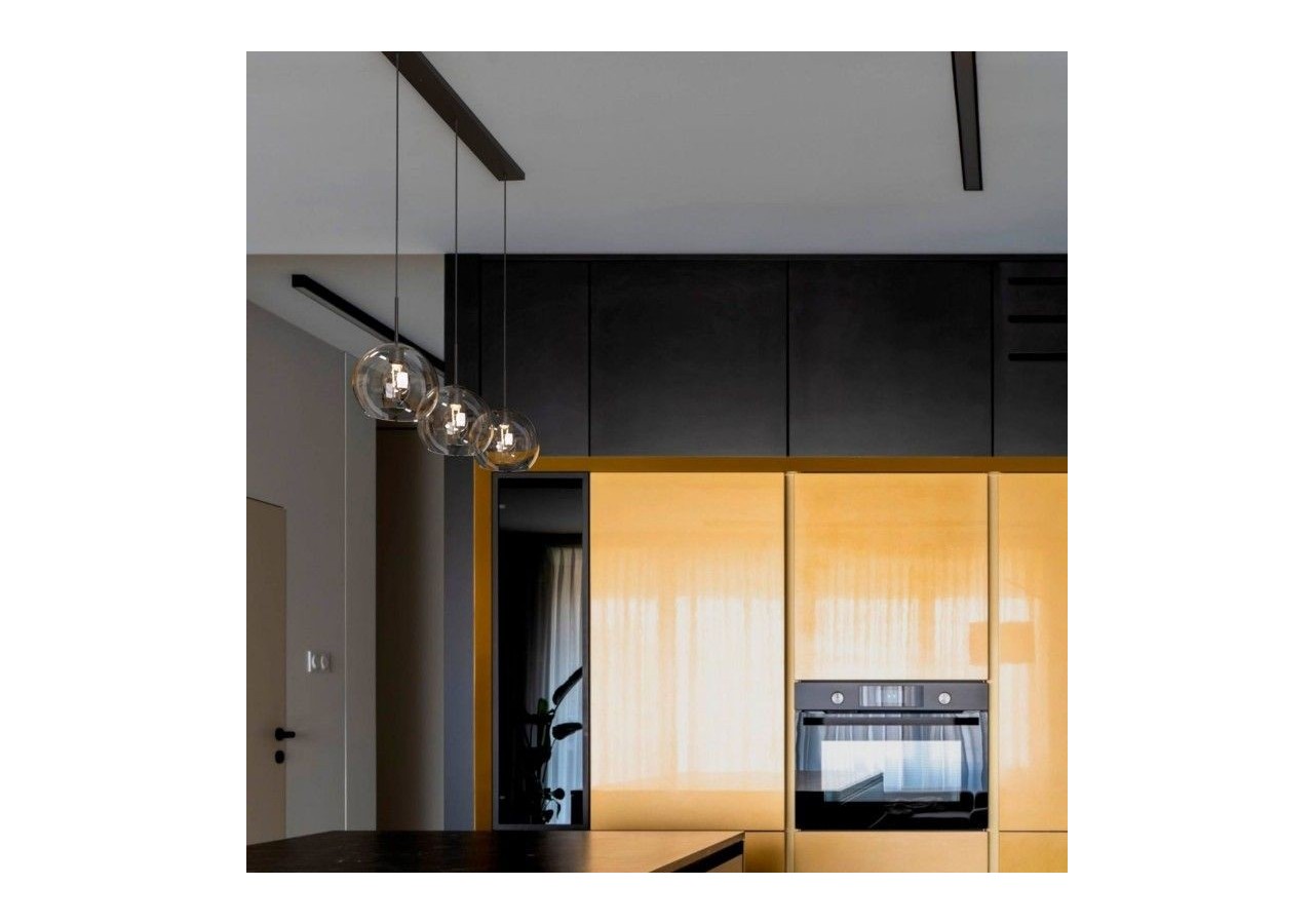 Suspension 3 boules en verre cristal "Merce"-3 x E27 - LC301-N - Barcelona LED