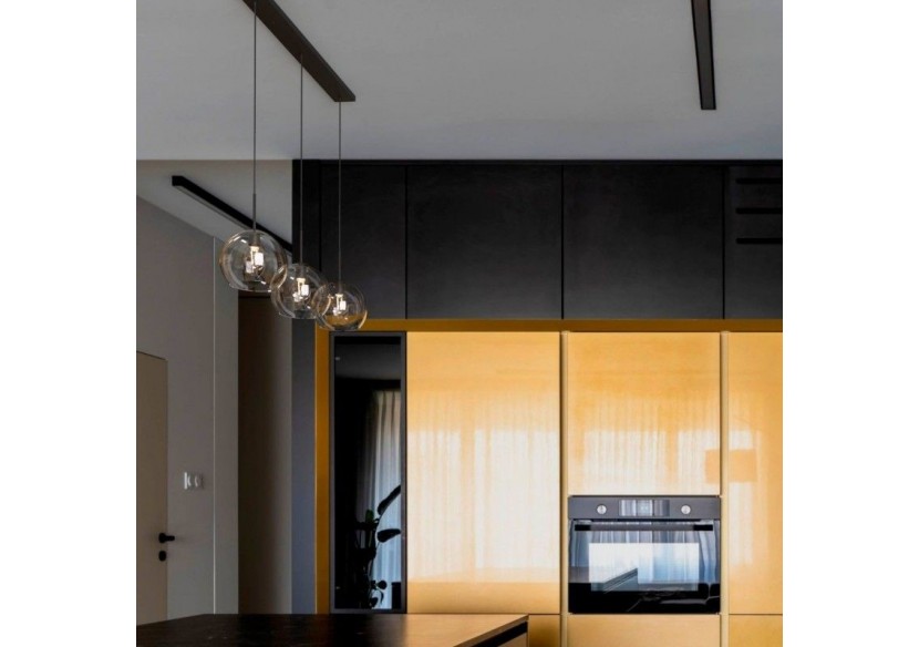 Suspension 3 boules en verre cristal "Merce"-3 x E27 - LC301-N - Barcelona LED