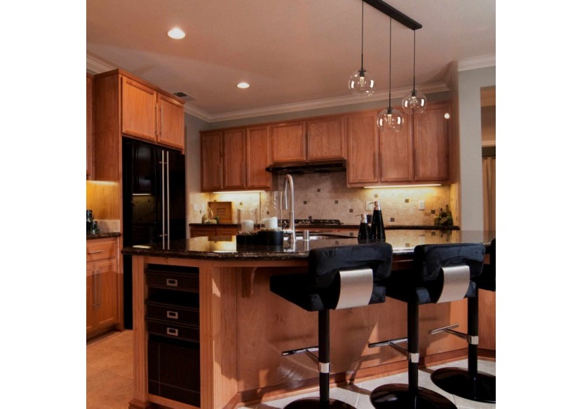 Suspension 3 boules en verre cristal "Merce"-3 x E27 - LC301-N - Barcelona LED