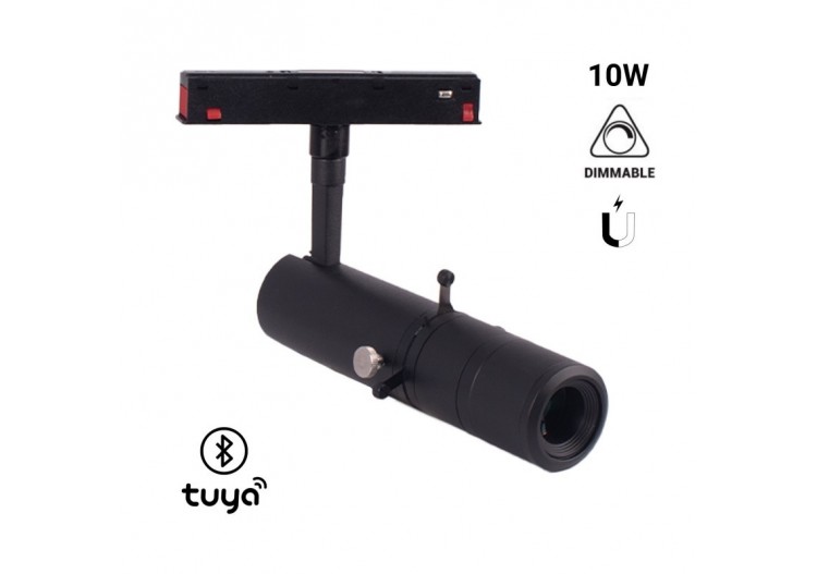 Projecteur faisceau ajustable sur rail magnétique 48V-10W-20 degrés -35 degrés - PMC-SHAP-SDIM-N-BC - Barcelona LED