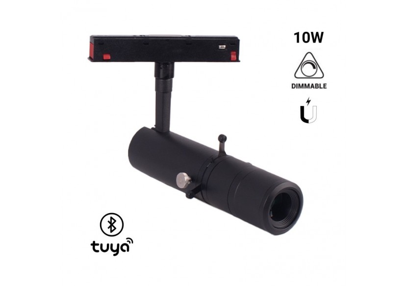 Projecteur faisceau ajustable sur rail magnétique 48V-10W-20 degrés -35 degrés - PMC-SHAP-SDIM-N-BC - Barcelona LED