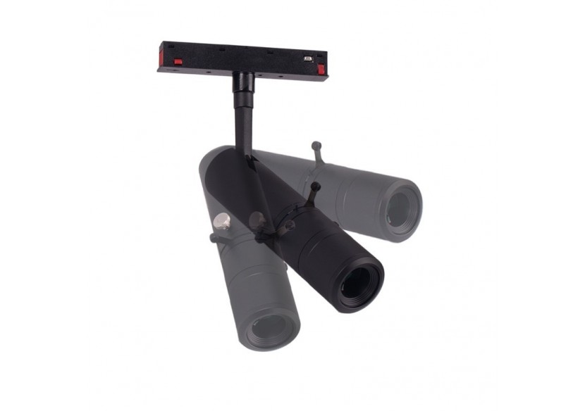 Projecteur faisceau ajustable sur rail magnétique 48V-10W-20 degrés -35 degrés - PMC-SHAP-SDIM-N-BC - Barcelona LED