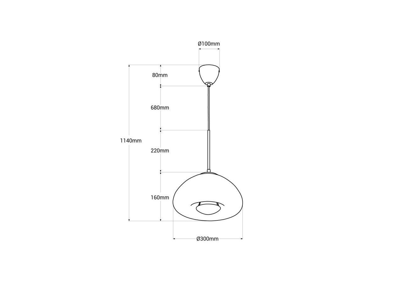 Suspension design "Hugo" - LC103-CO - Barcelona LED