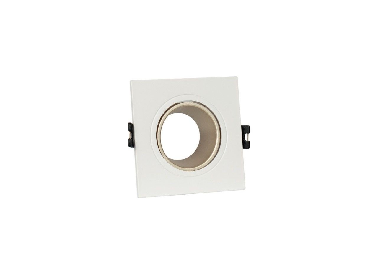 Collerette downlight carrée orientable GU10 / MR16-Faible indice UGR-Coupe diamètre 75 mm - B921-CB - Barcelona LED