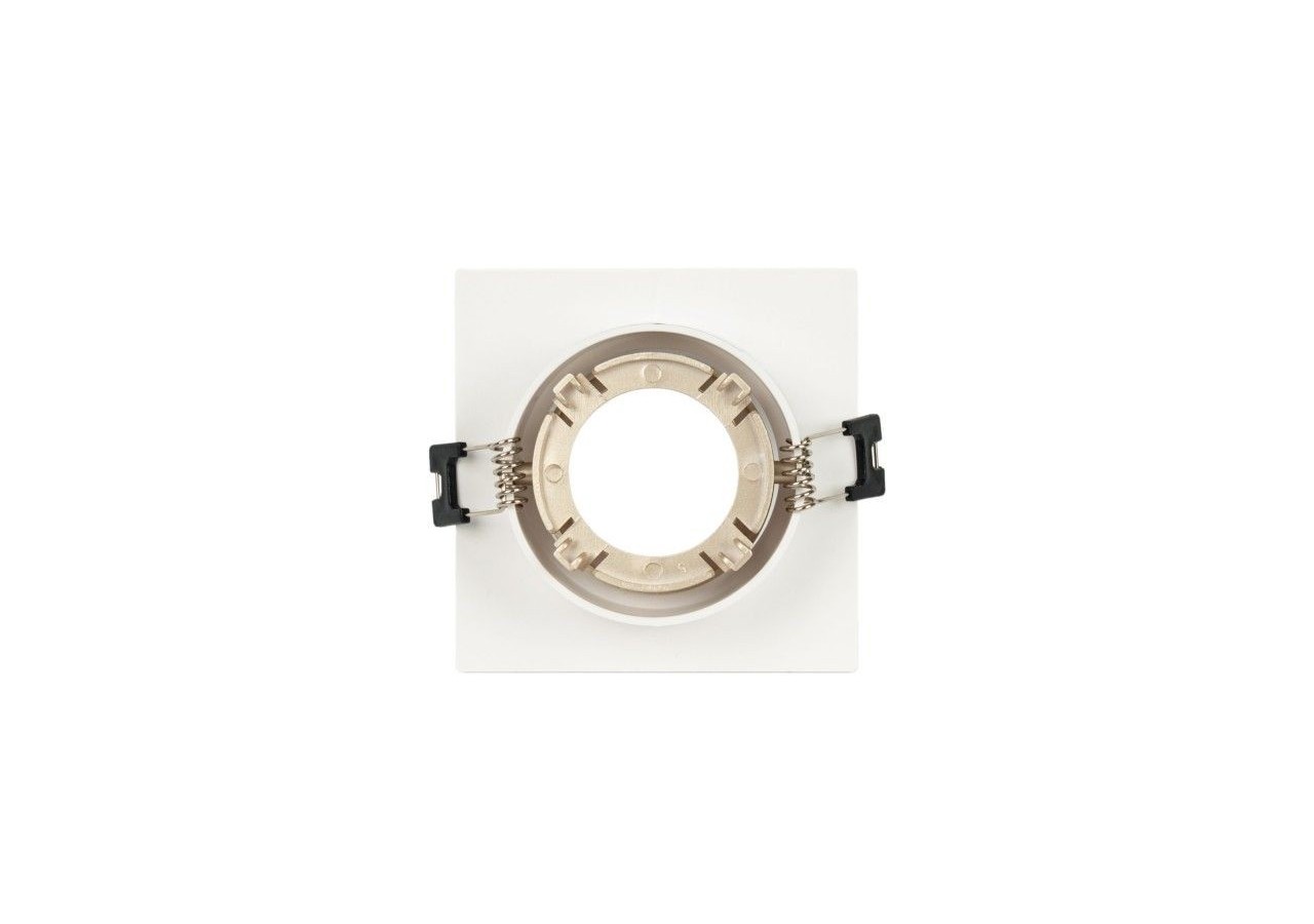 Collerette downlight carrée orientable GU10 / MR16-Faible indice UGR-Coupe diamètre 75 mm - B921-CB - Barcelona LED