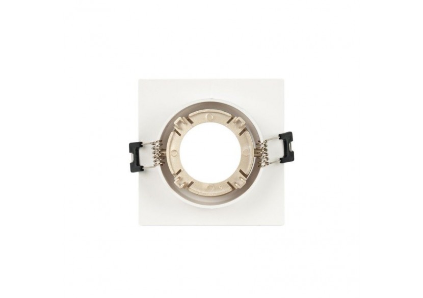 Collerette downlight carrée orientable GU10 / MR16-Faible indice UGR-Coupe diamètre 75 mm - B921-CB - Barcelona LED