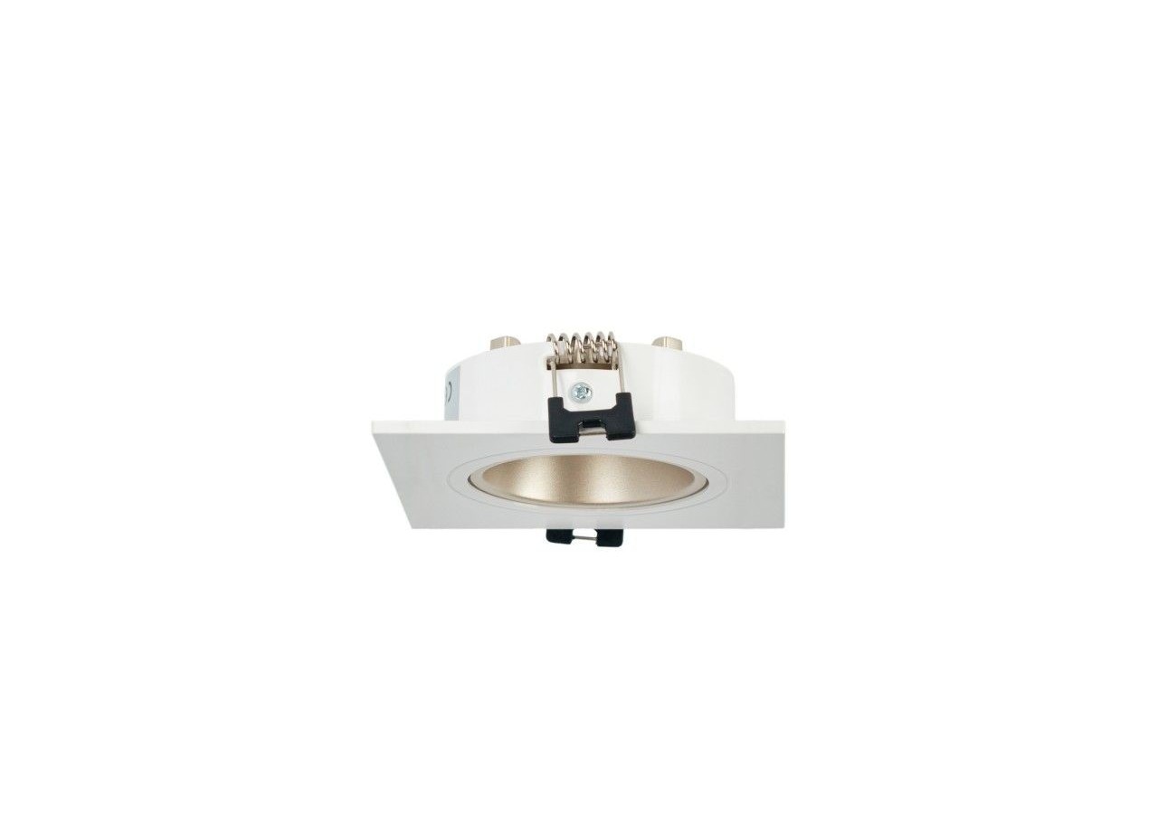 Collerette downlight carrée orientable GU10 / MR16-Faible indice UGR-Coupe diamètre 75 mm - B921-CB - Barcelona LED