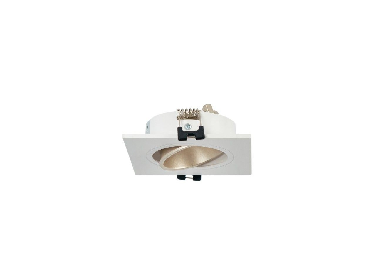 Collerette downlight carrée orientable GU10 / MR16-Faible indice UGR-Coupe diamètre 75 mm - B921-CB - Barcelona LED
