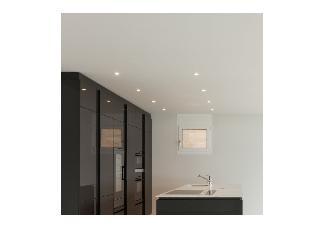 Collerette downlight ronde orientable GU10 / MR16-Faible UGR-Coupe diamètre 75 mm - B920-GB - Barcelona LED