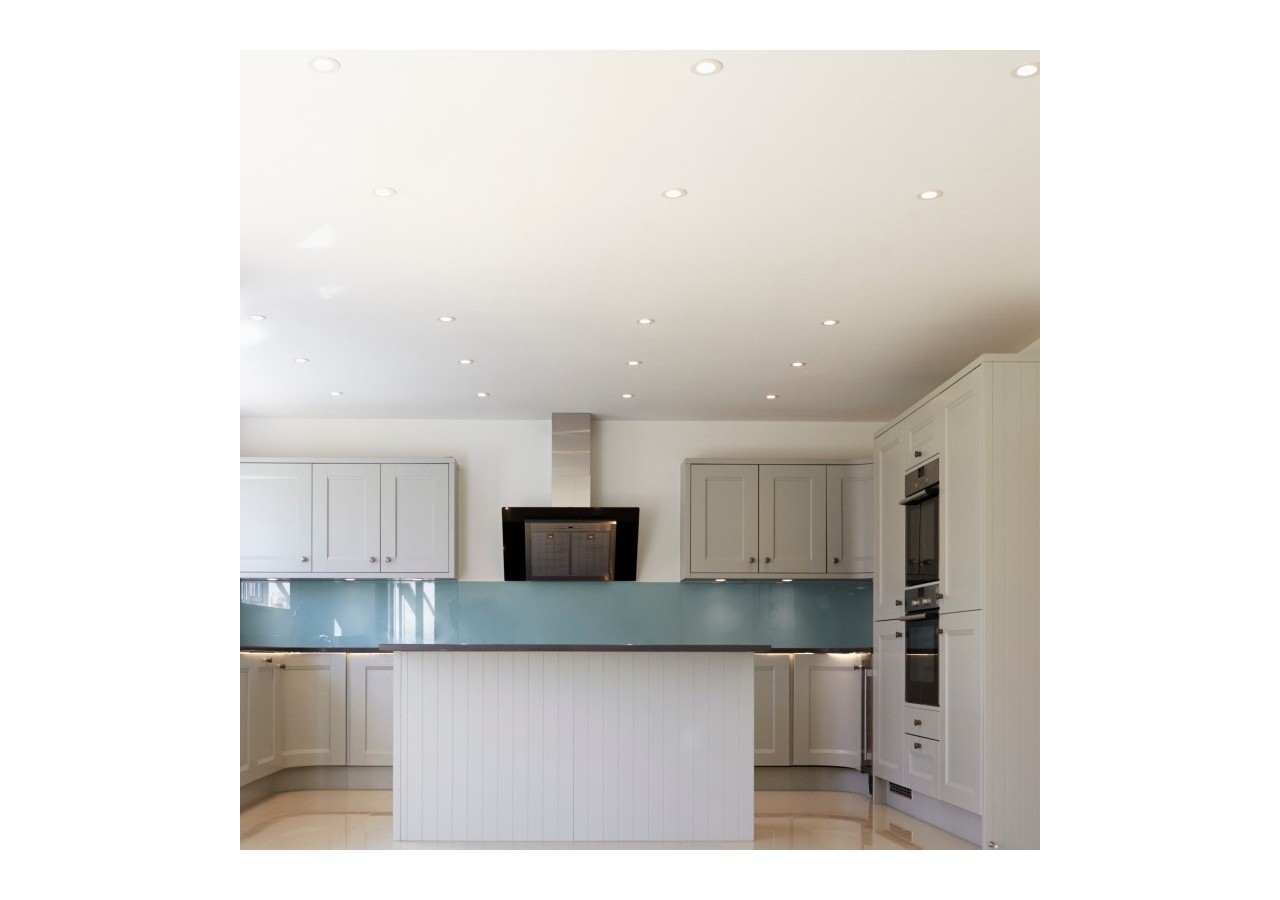 Collerette downlight ronde orientable GU10 / MR16-Faible UGR-Coupe diamètre 75 mm - B920-GB - Barcelona LED