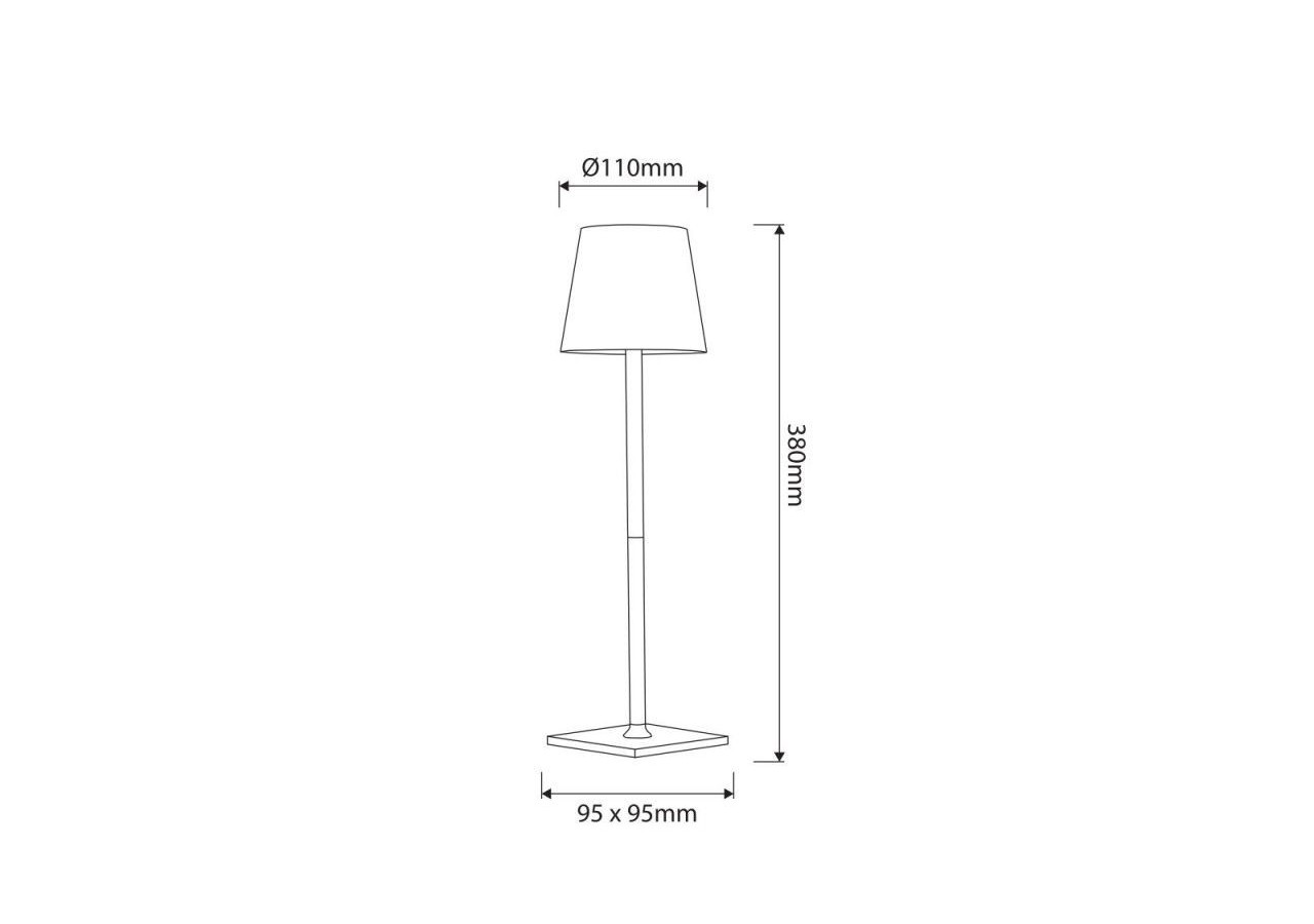 Lampe de table portable LED CCT "Laura"-1,5W-Tactile-Intensité variable - LN1001-B - Barcelona LED