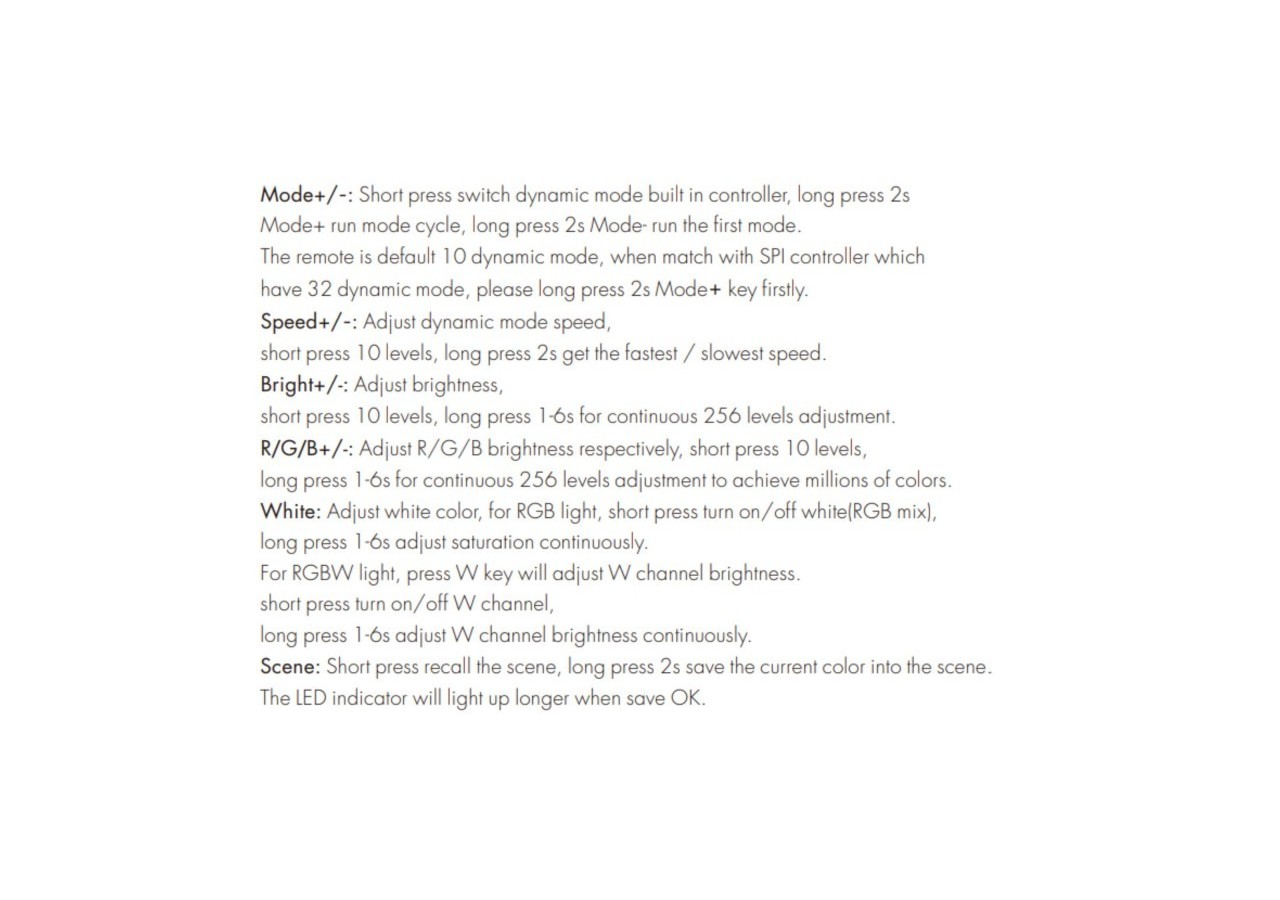 Télécommande pour contrôleur de ruban LED RGB/RGBW SPI IC-1 zone-RF 2.4G - SK-R9 - Barcelona LED