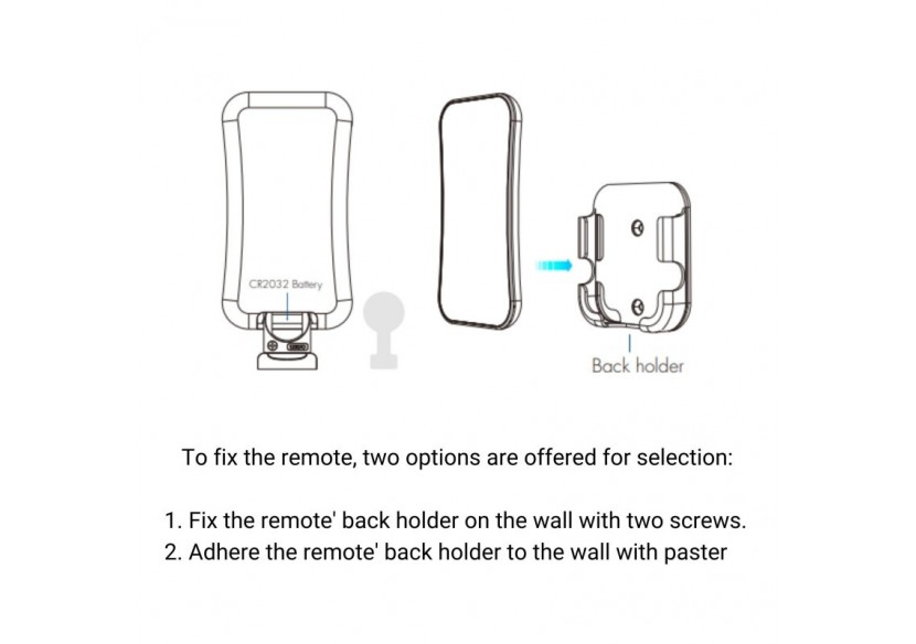 Télécommande pour contrôleur de ruban LED RGB/RGBW SPI IC-1 zone-RF 2.4G - SK-R9 - Barcelona LED