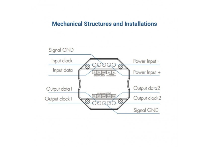 Répartiteur de signal RGB / RGBW-SPI-5-24V DC - SK-SA - Barcelona LED
