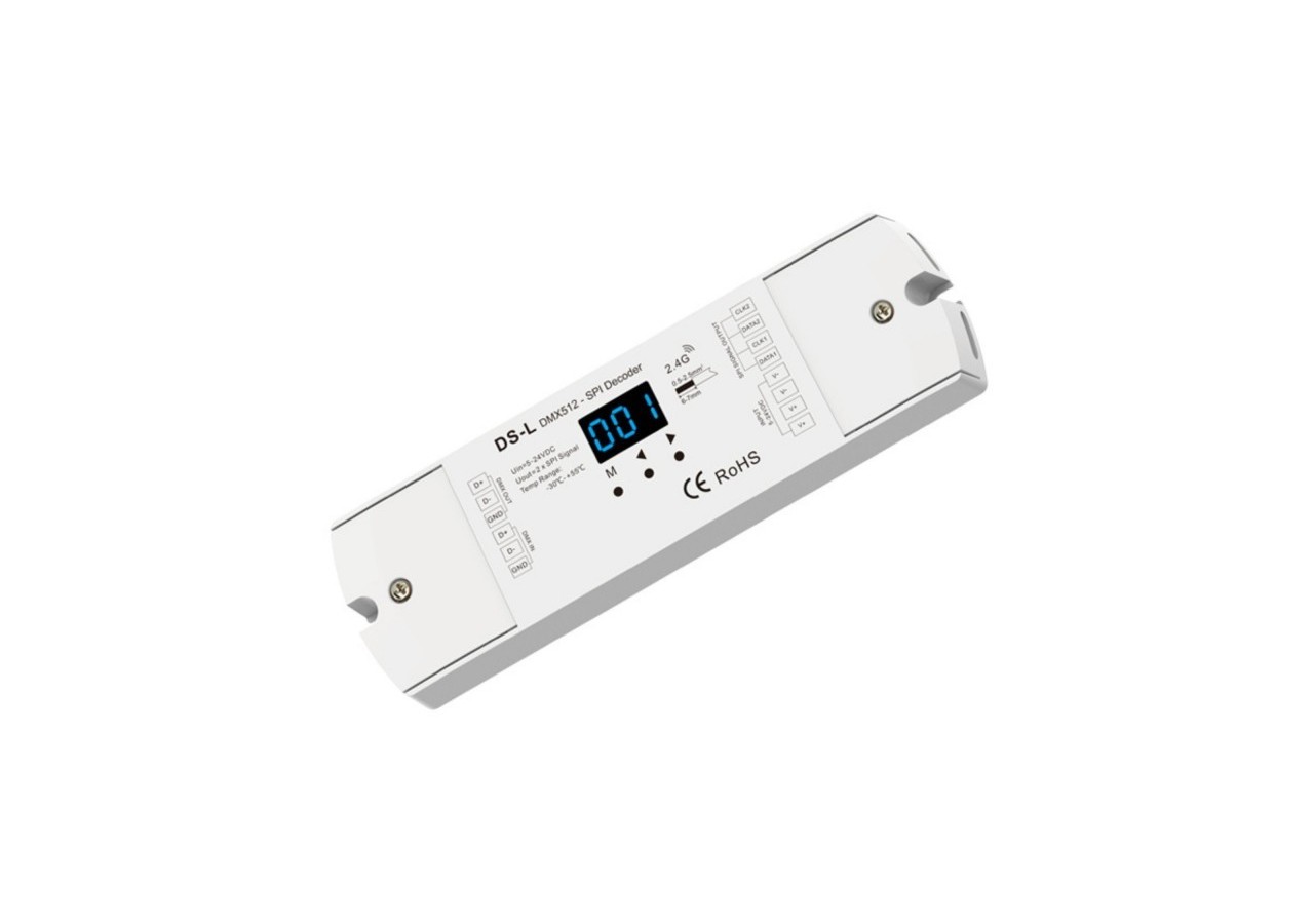 Décodeur DMX512 vers SPI Pixel 5-24V DC-Contrôleur RF - SK-DS-L - Barcelona LED